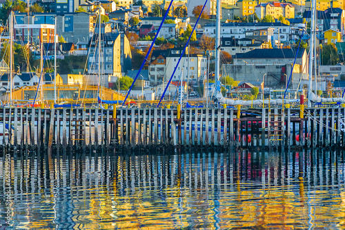 Ushuaia port cityscape, argentina © danflcreativo