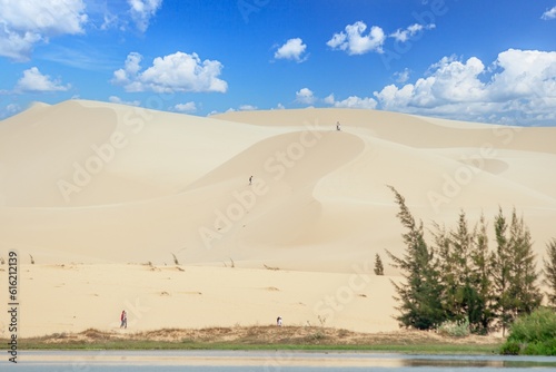 Fototapeta Naklejka Na Ścianę i Meble -  View of the majestic Mui Ne sand dunes near the Vietnamese town of Phan Thiet