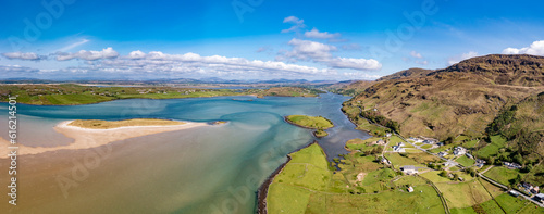 Aerial view of the Laconnell and Townland of Illancreeve, Lackaduff - County Donegal, Ireland photo