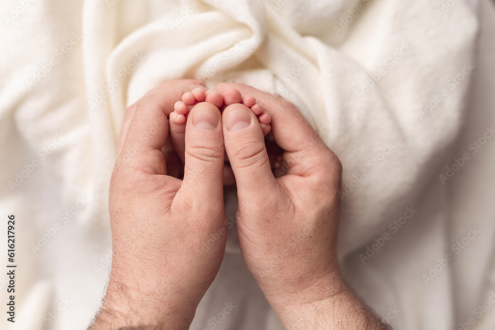 Children's legs in the hands of parents. On a white background. Children's legs in the hands of parents. On a white background.