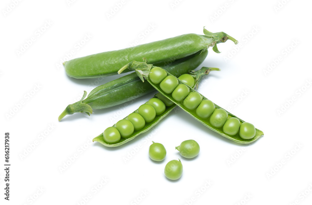green peas vegetable bean isolated on white green peas vegetable bean isolated on white