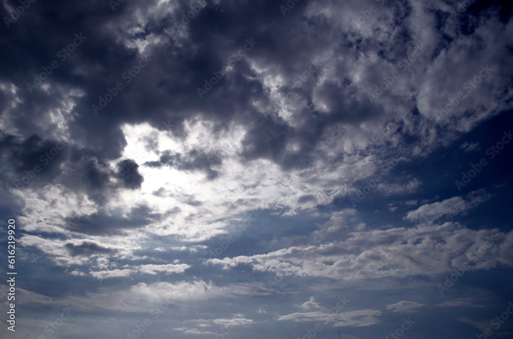 blue sky with clouds