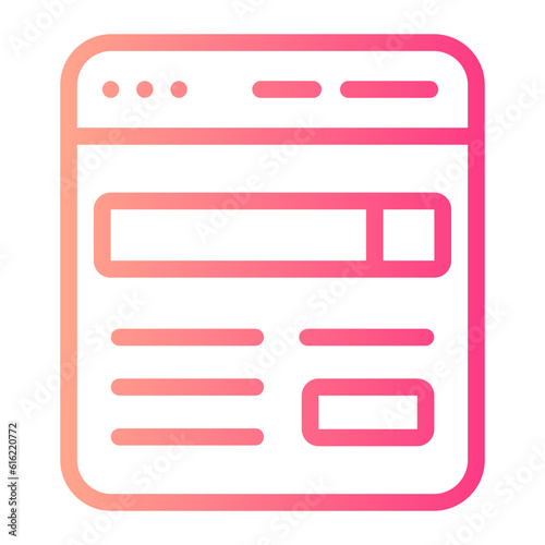 browsing gradient icon