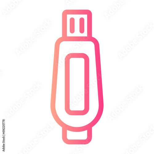 usb drive gradient icon