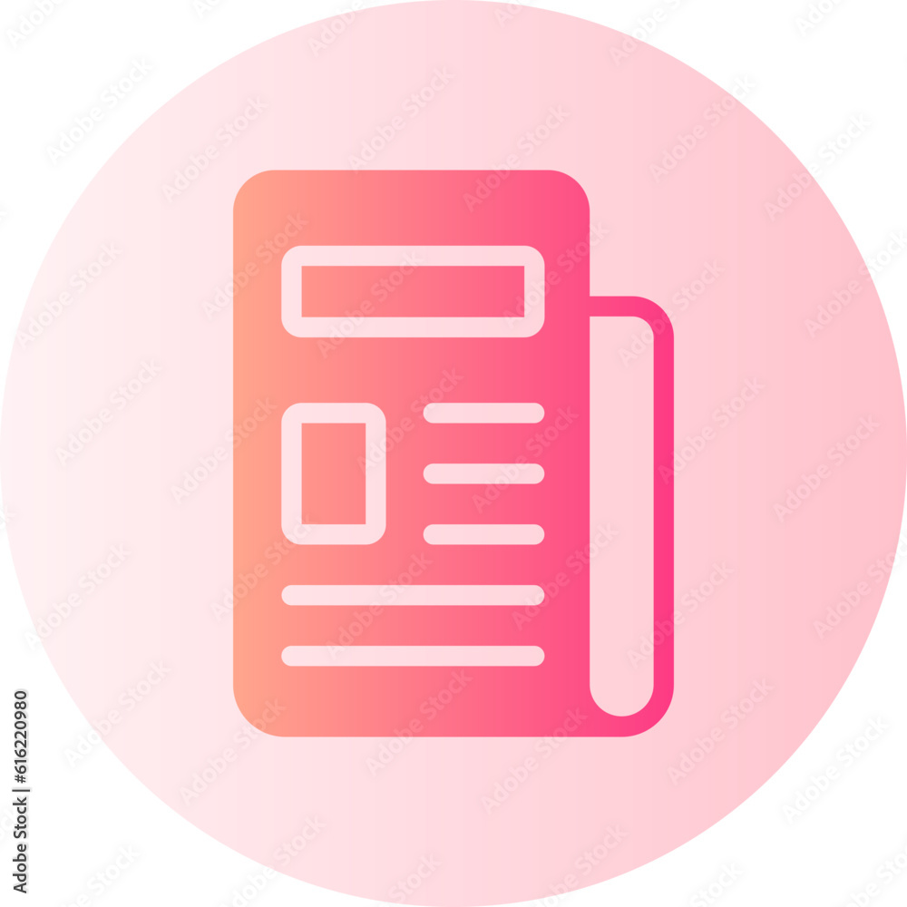 newspaper gradient icon newspaper gradient icon