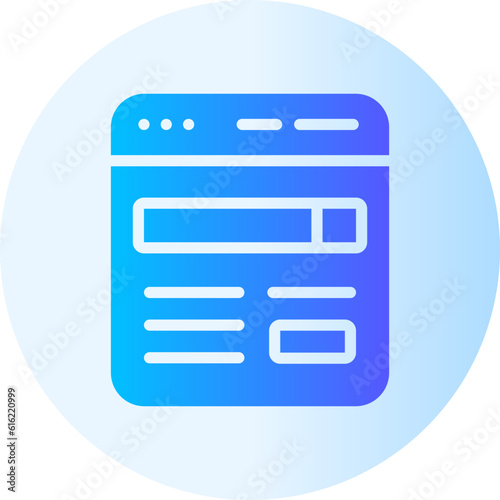browsing gradient icon