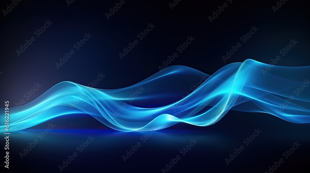 Beautiful abstract wave technology background with blue light digital effect Beautiful abstract wave technology background with blue light digital effect