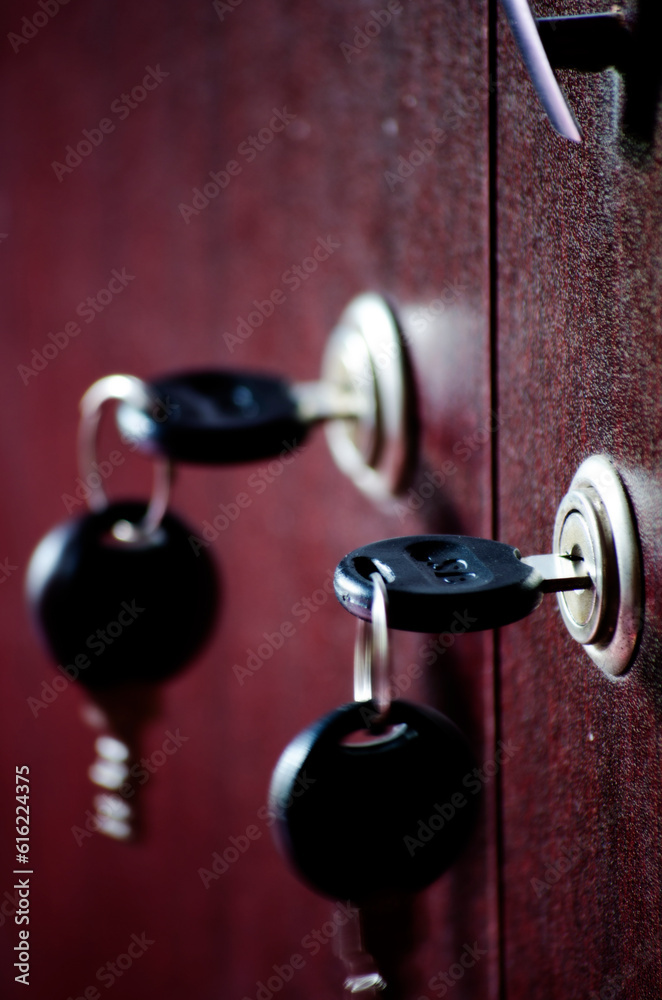 Obraz premium key in lock