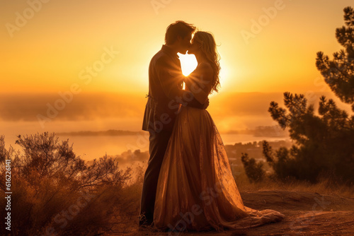 Beautiful Sunset Kiss