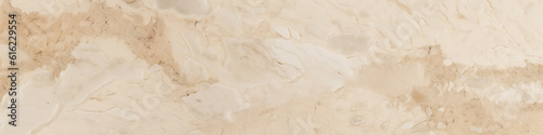 Panorama background with limestone, sandstone, a pale yellow stone surface. Generative AI warm yellow panoramic banner