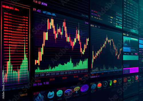 graphics, statistics, market chart, investments
