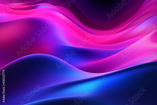 Neon colors flow  purple pink blue color gradient background blurred banner design 