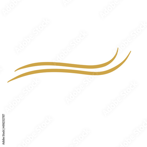 Gold Flourish Swirl Ornament