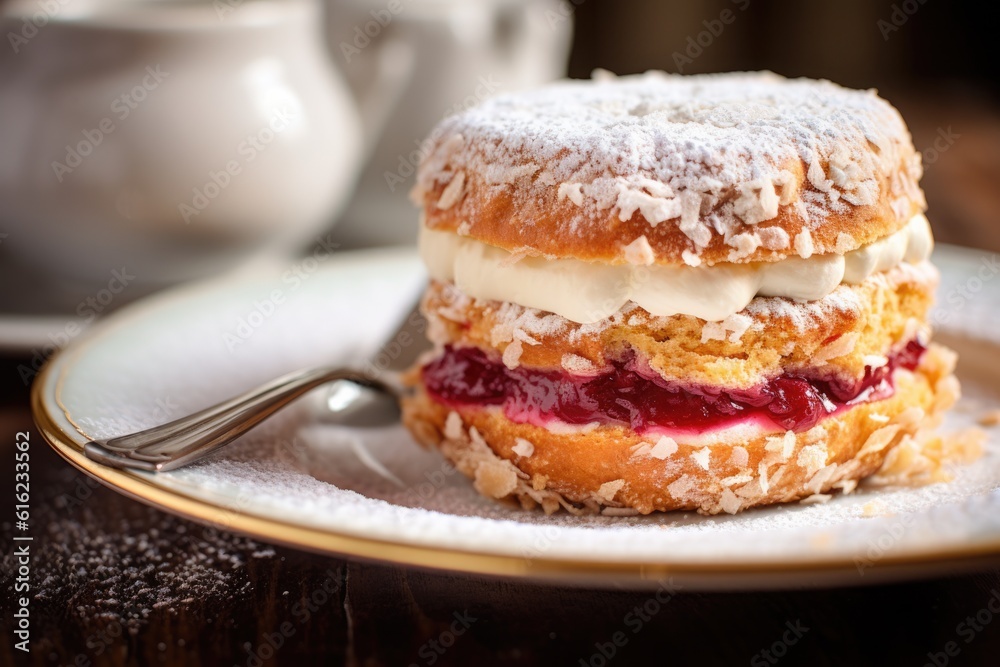  Berliner Krapfen close up food photography