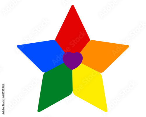 Rainbow star