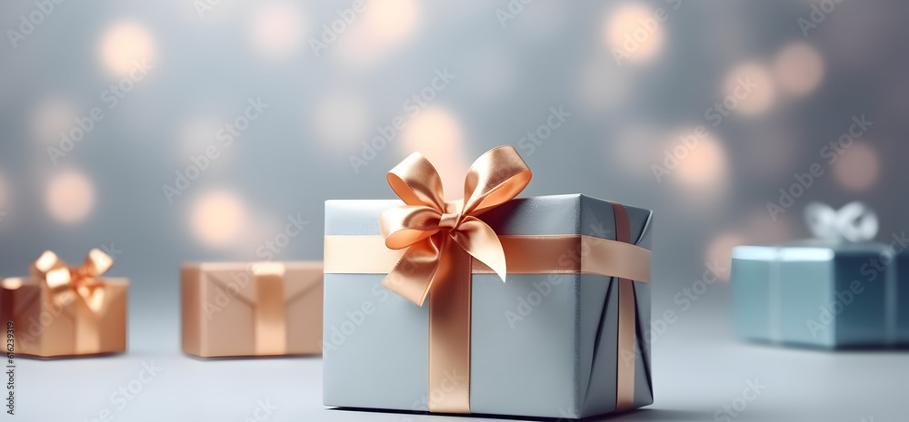 gift box with bookeh background gift box with bookeh background