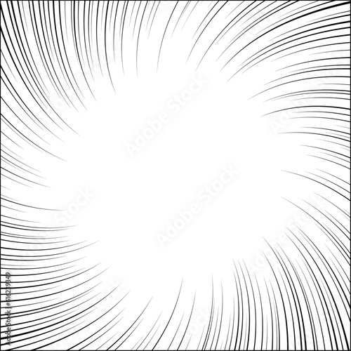 A Curved Comic and Cartoon Background Effect