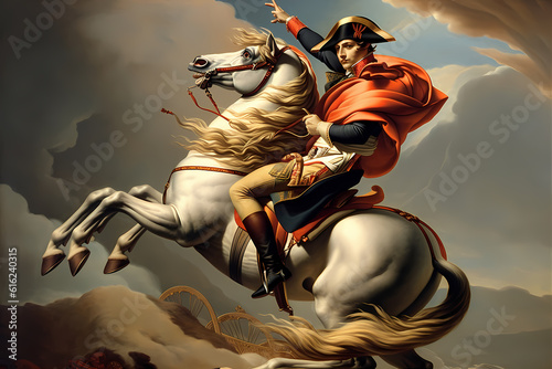 Canvas-taulu Napoleon Bonaparte French Emperor Portrait on the Horse