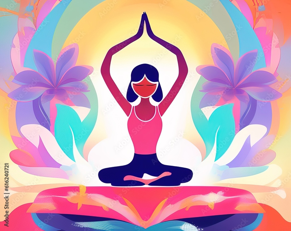 yoga, yoga, meditation concept 
