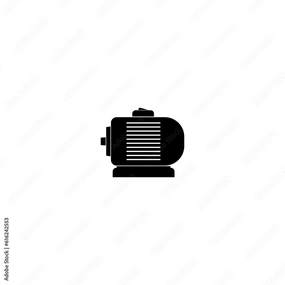 Electric motor icon isolated on white background Electric motor icon isolated on white background