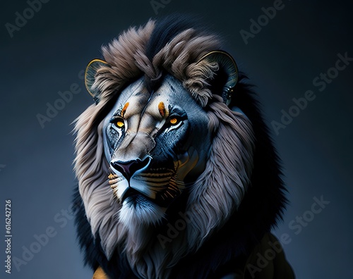 a portrait of a tiger 