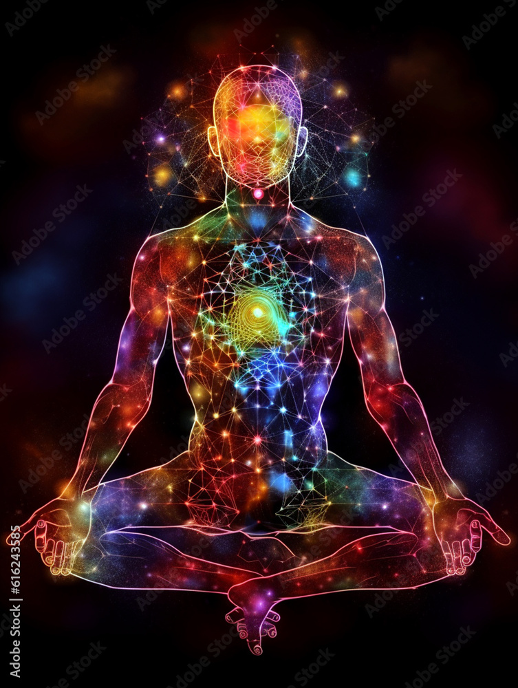 person in transcendental meditation position