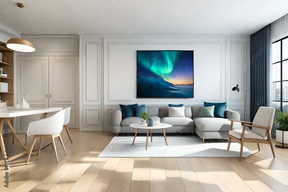Fototapeta premium living room interior
