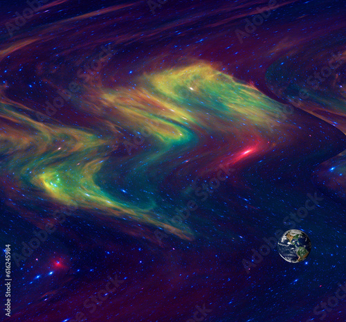 Jabbah space galaxy in space photo