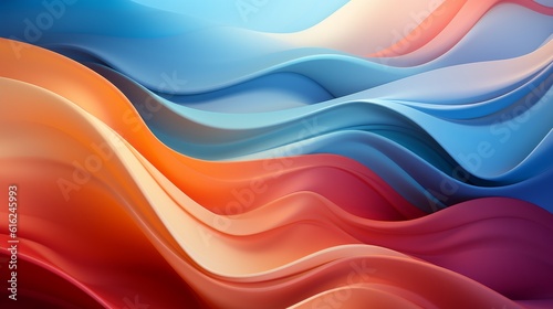 Abstract gradient colorful background, Generative AI