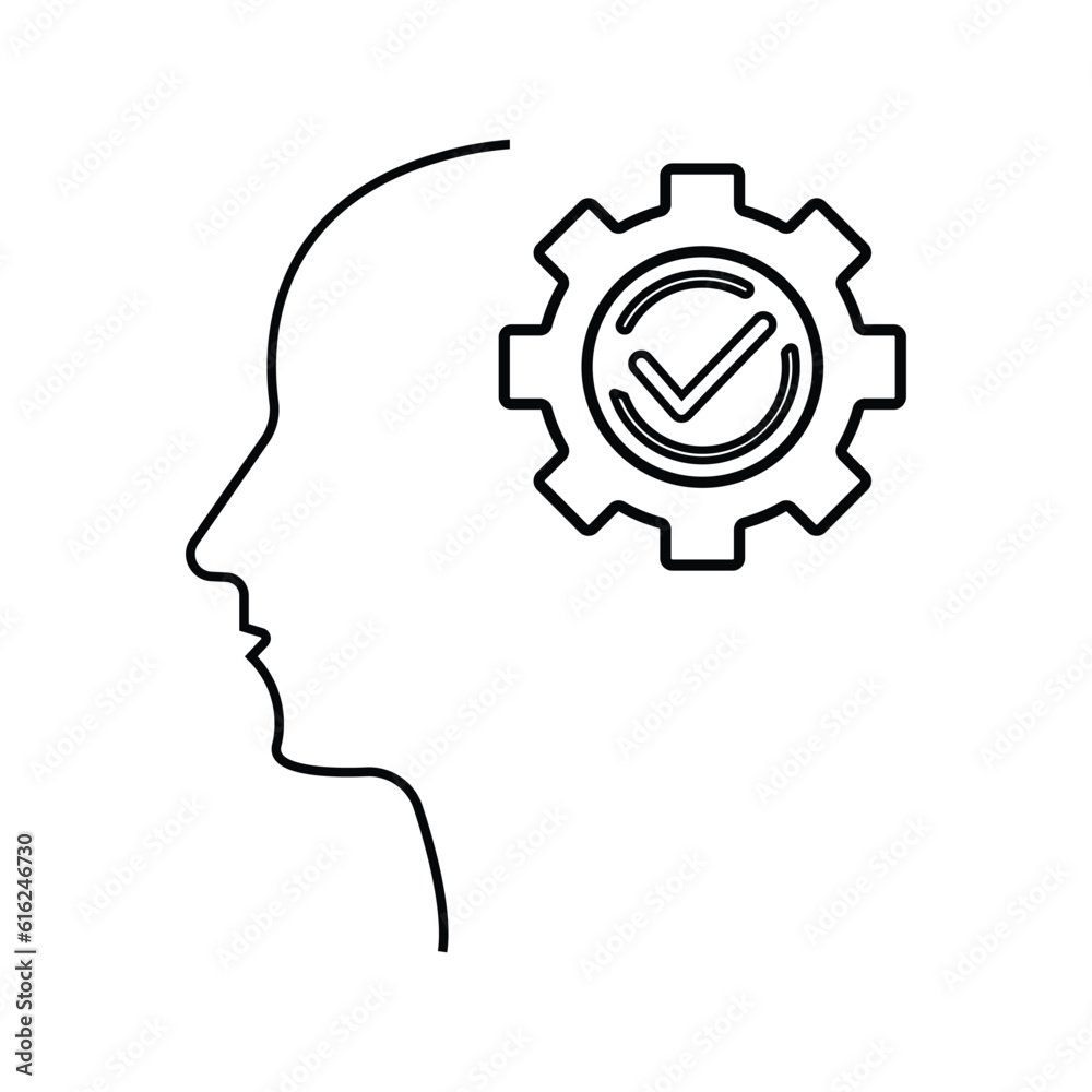 head gear icon. Simple line, outline vector elements of brain process icons for ui and ux, website or mobile application head gear icon. Simple line, outline vector elements of brain process icons for ui and ux, website or mobile application