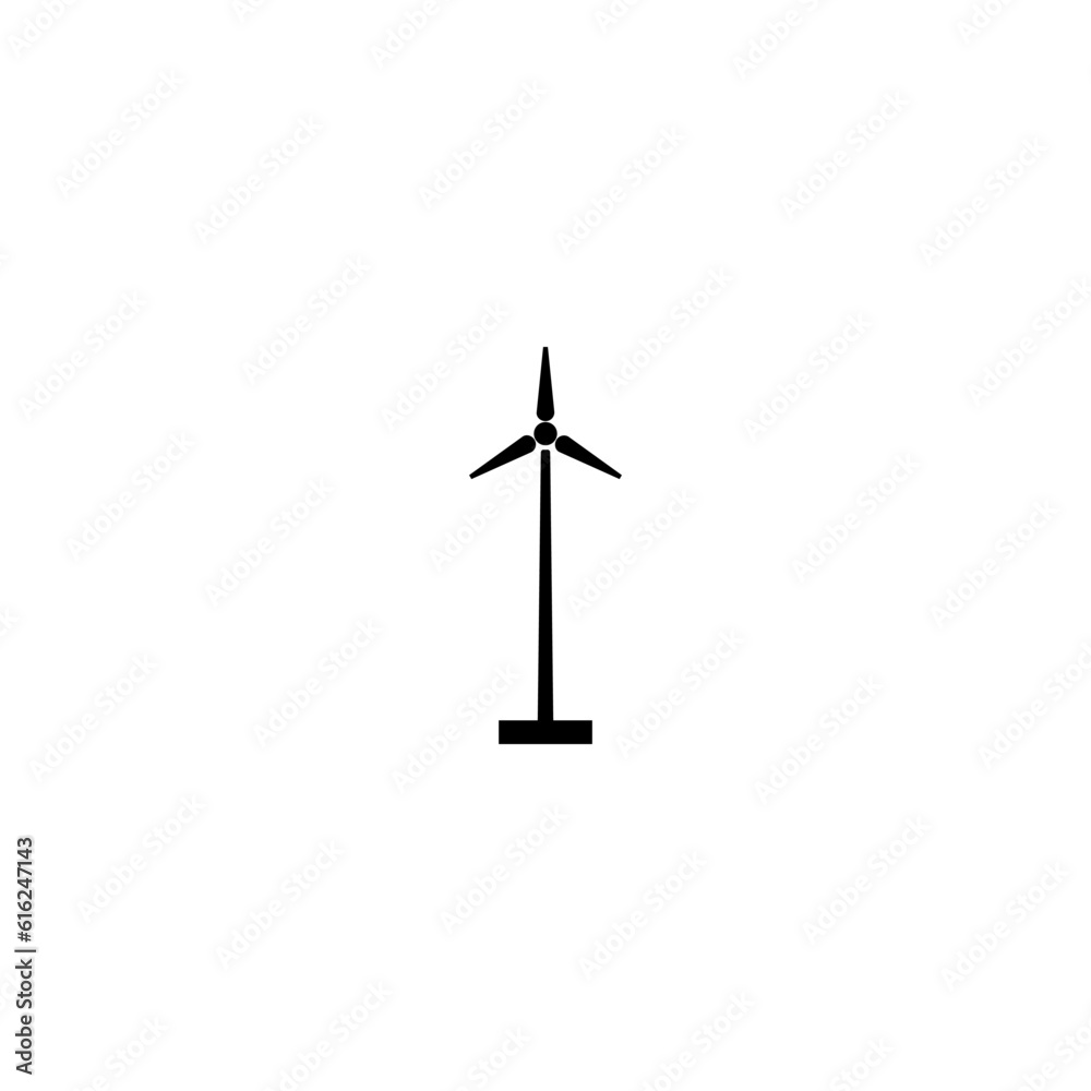 Windmill icon isolated on White background. Windmill icon isolated on White background.