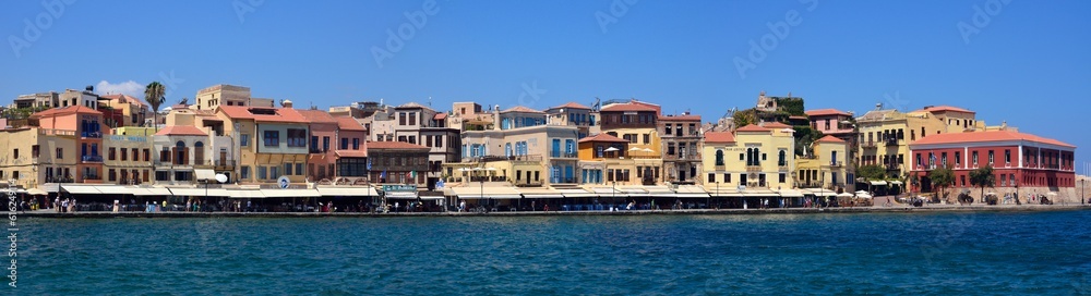 Panorámica del puerto veneciano de La Canea, Chania, Creta 