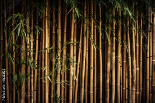 Bamboo plant background. Generate Ai
