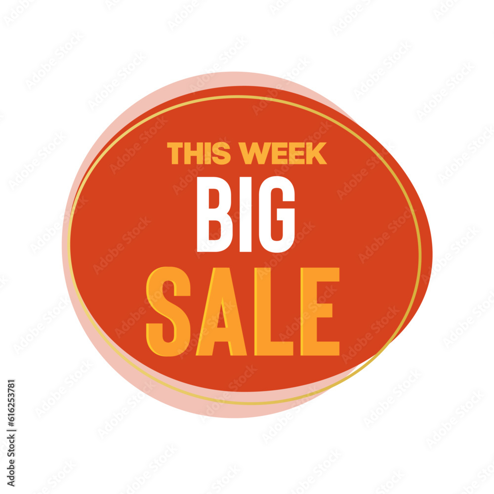 Big sale banner. Offer sign with yellow background. Vector illustration Big sale banner. Offer sign with yellow background. Vector illustration