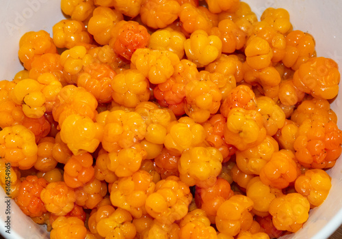 cloudberries in a bowl photo