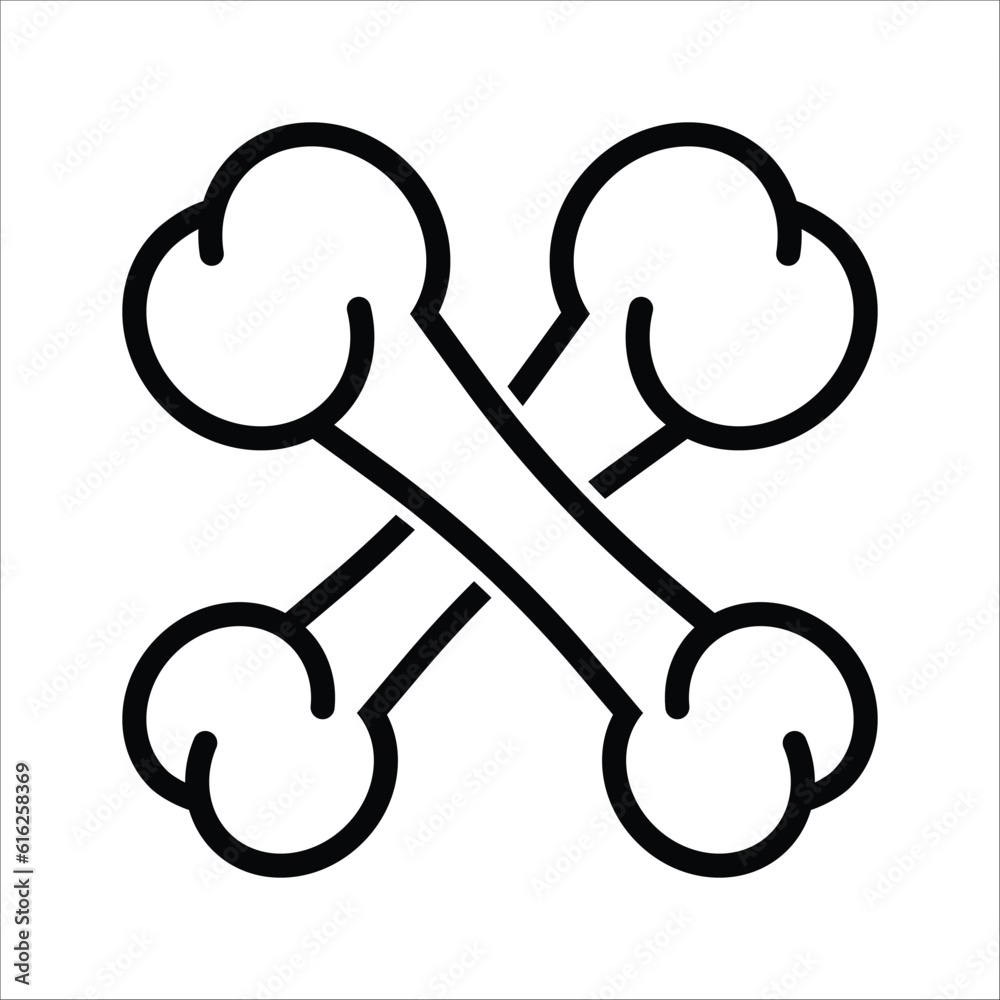 bone icon vector design template bone icon vector design template