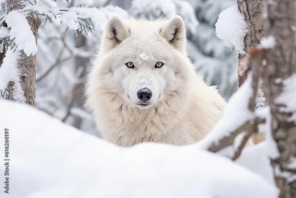 Majestic Arctic Wolves