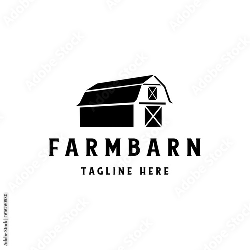 Farm barn logo design - barn wood building house farm cow cattle logo design inspiration