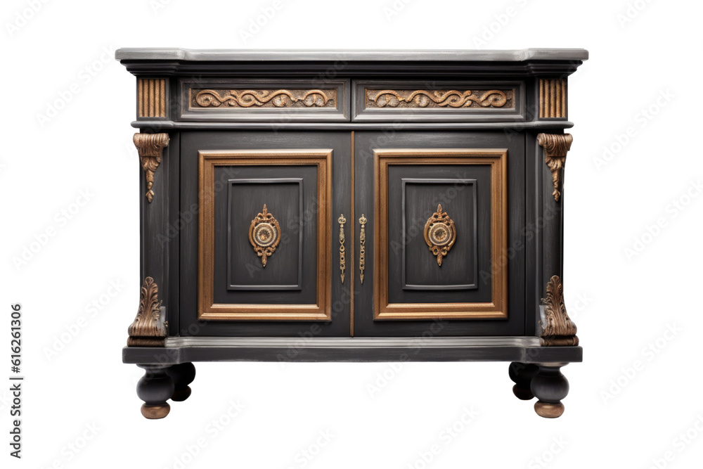 console cabinet isolated on a transparent background, generative ai console cabinet isolated on a transparent background, generative ai