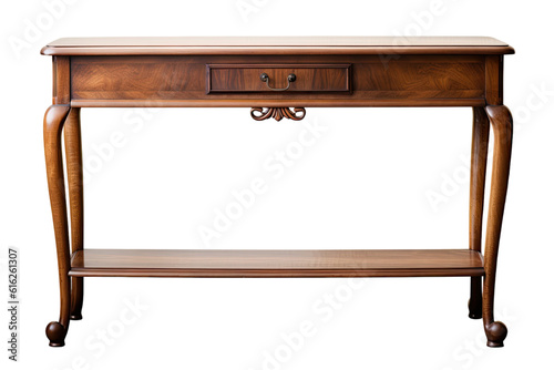 console table isolated on a transparent background, generative ai Fototapet