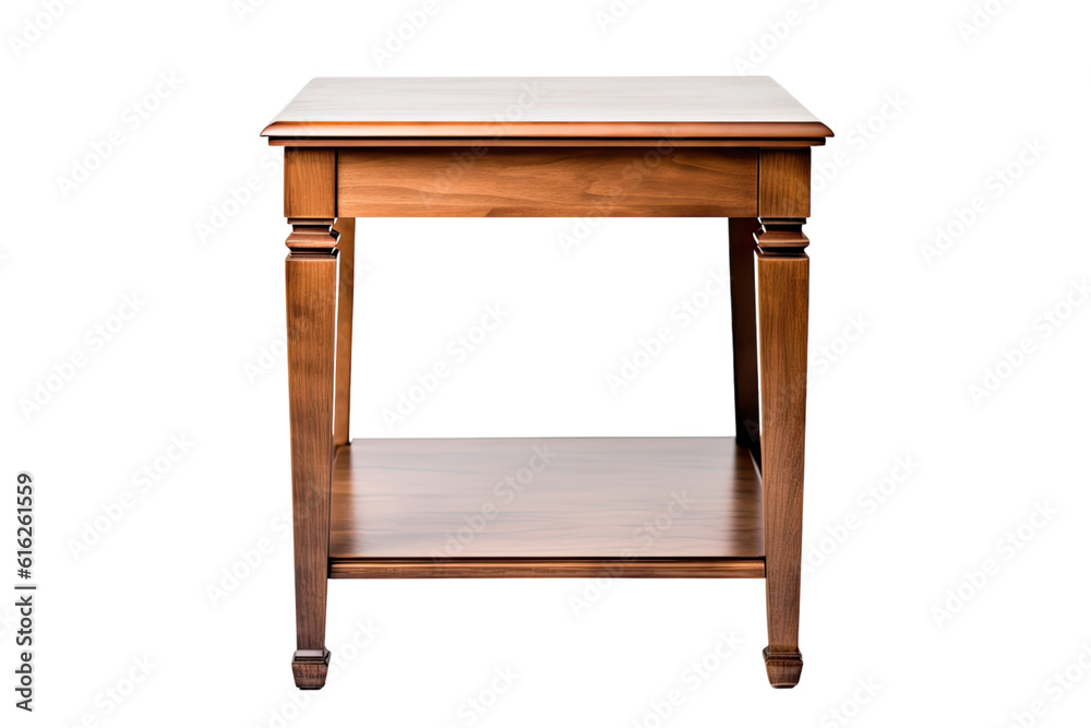 side table isolated on a transparent background, generative ai side table isolated on a transparent background, generative ai