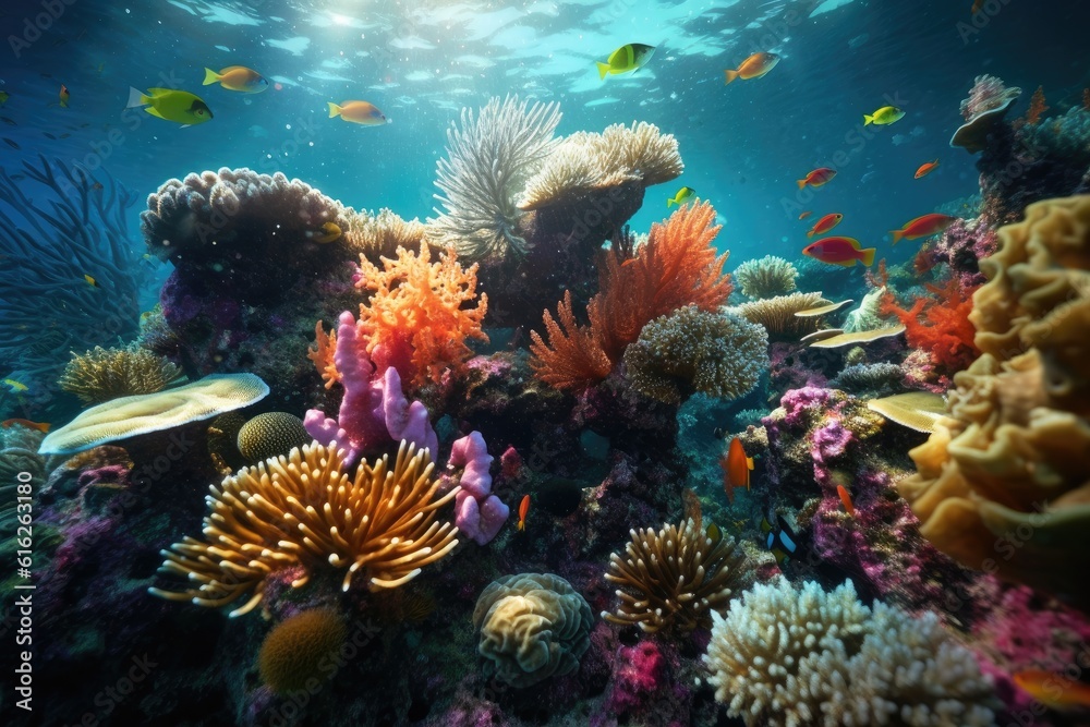 Vibrant Coral Reef Life