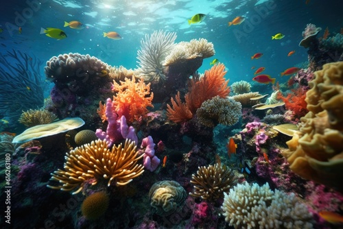 Vibrant Coral Reef Life