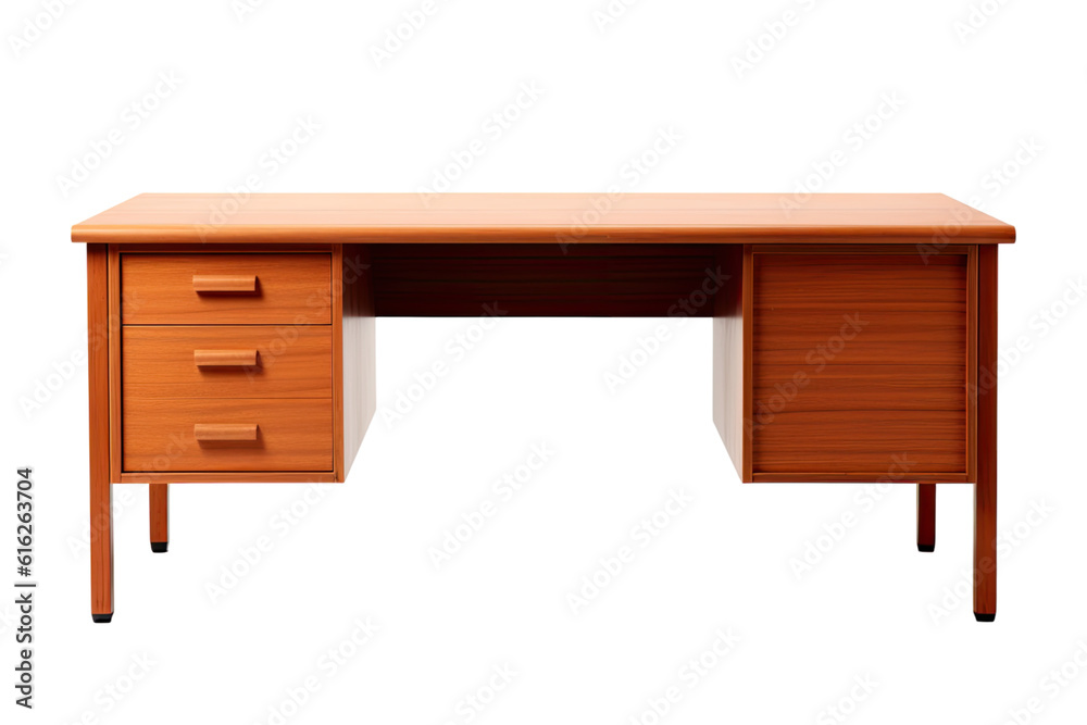 desk isolated on a transparent background, generative ai desk isolated on a transparent background, generative ai