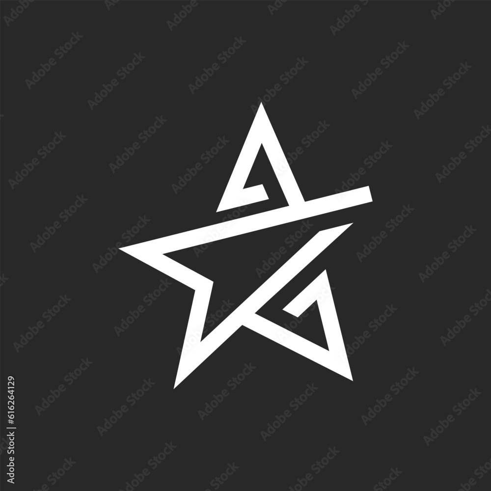 Obraz premium Star logo icon illustration design vector
