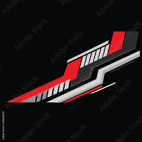 Car wrap graphic racing abstract background for wrap and vinyl sticker
