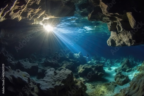 Captivating Underwater Caves © mindscapephotos