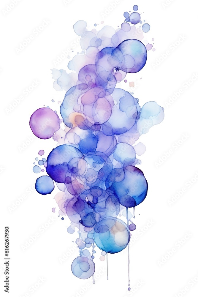 Cluster of periwinkle and baby blue bubbles alcohol Cluster of periwinkle and baby blue bubbles alcohol