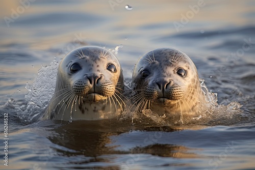 Playful Seal Pups