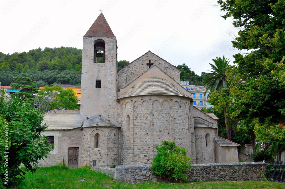 church of san paragorio noli savona italy